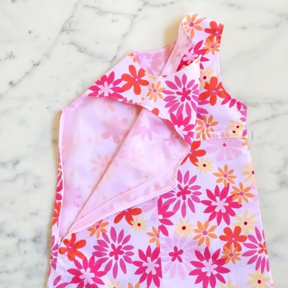 Old Navy Fully Lined Linen and Cotton Dress with multi color flowers. - Picture 8 of 8